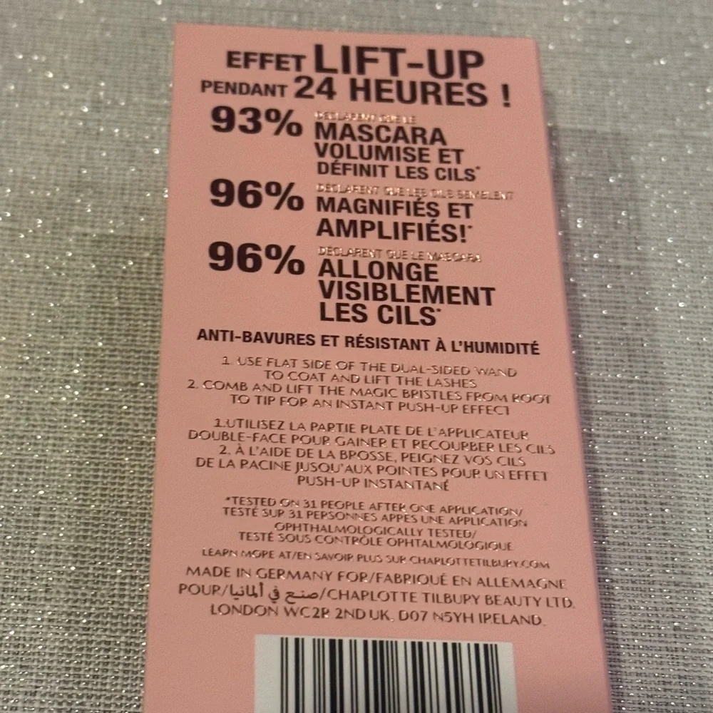 Charlotte Tilbury Pillow Talk Push Up Lashes Mascara – Super Black- full size